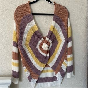Spring Knitted Knot Sweater
